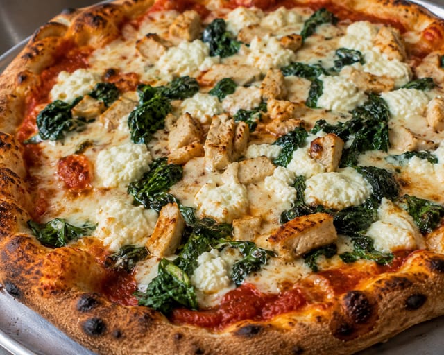 Gino's Grilled Chicken Pizza.
