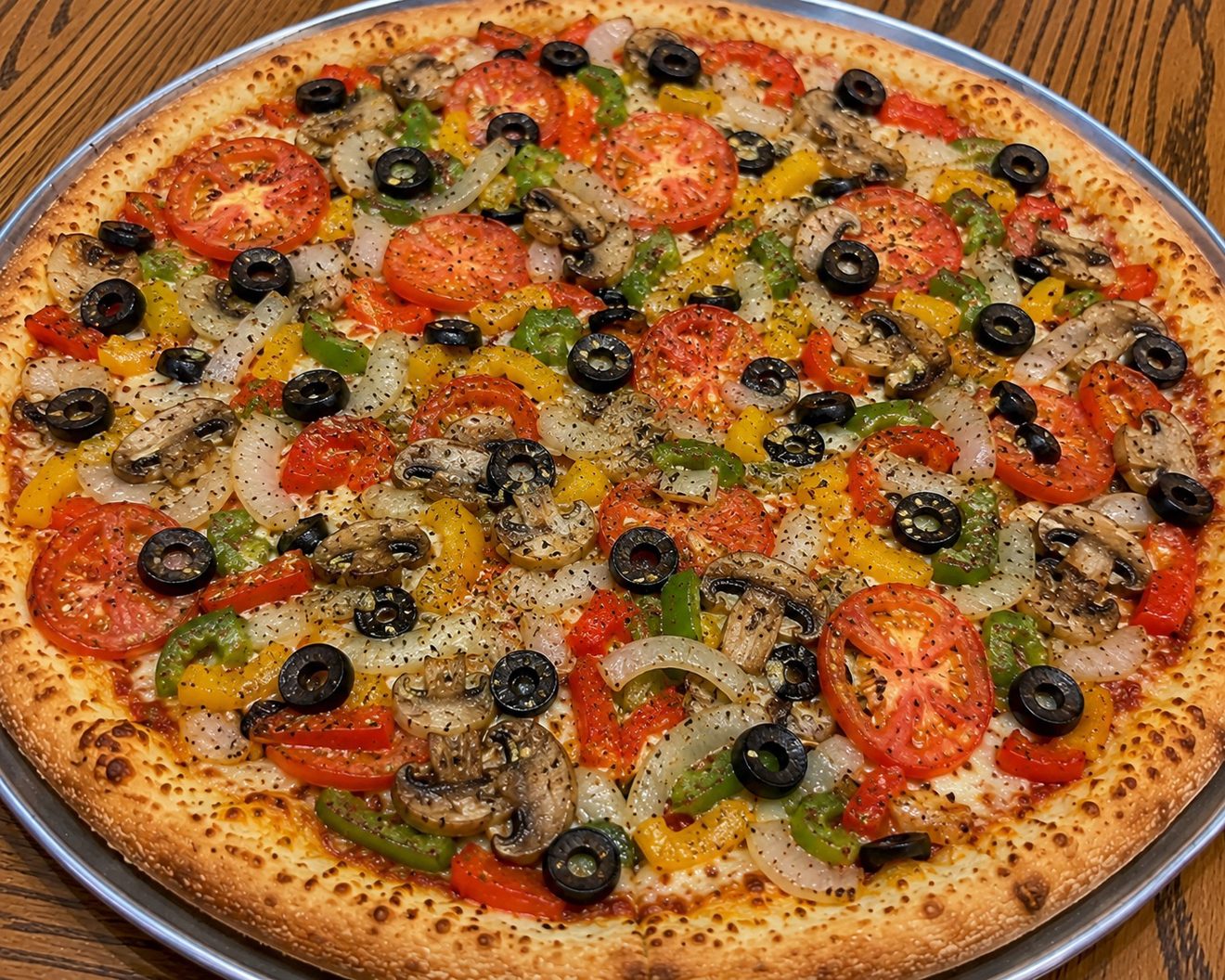 Gino's Veggie Pizza.