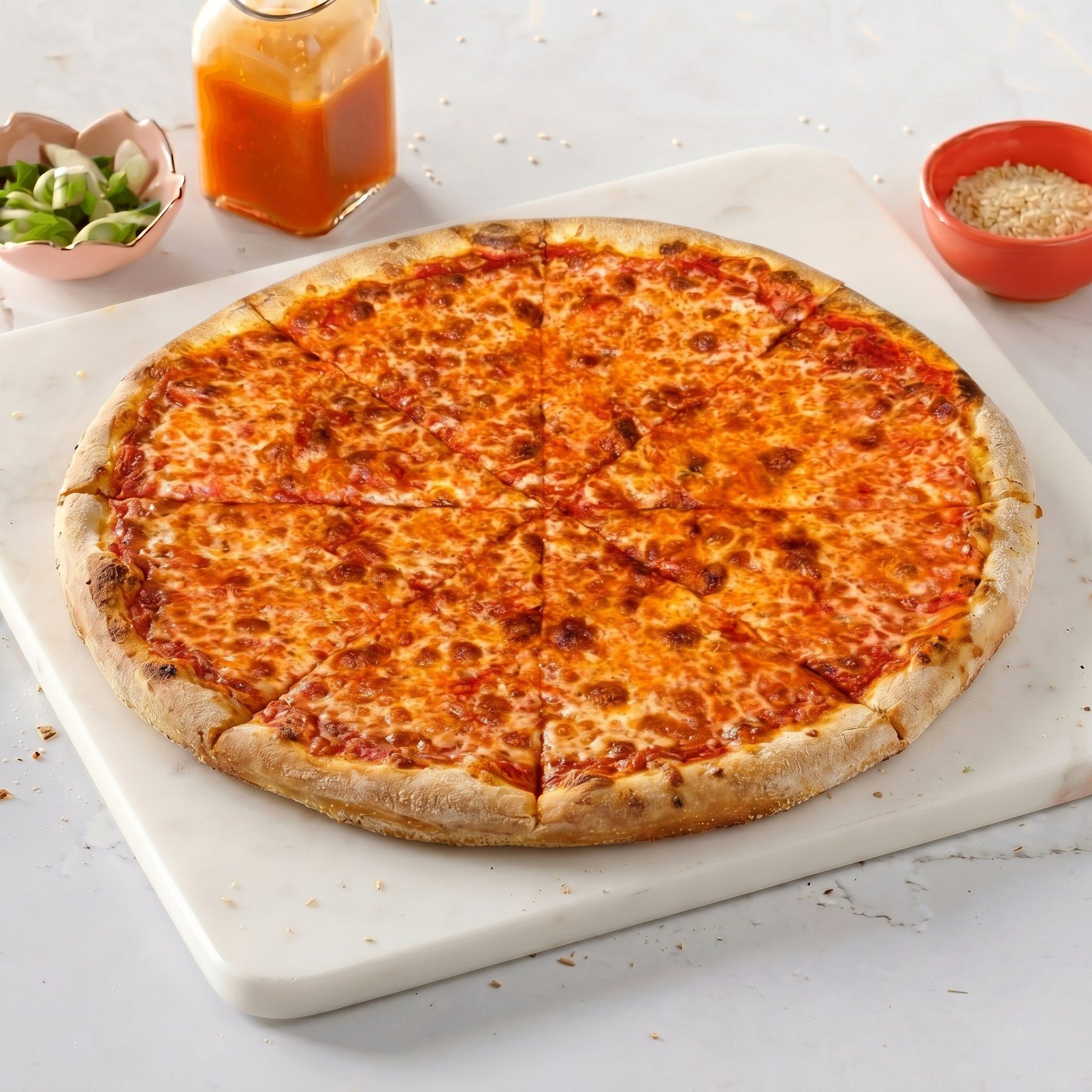 NY Style Cheese Pizza.