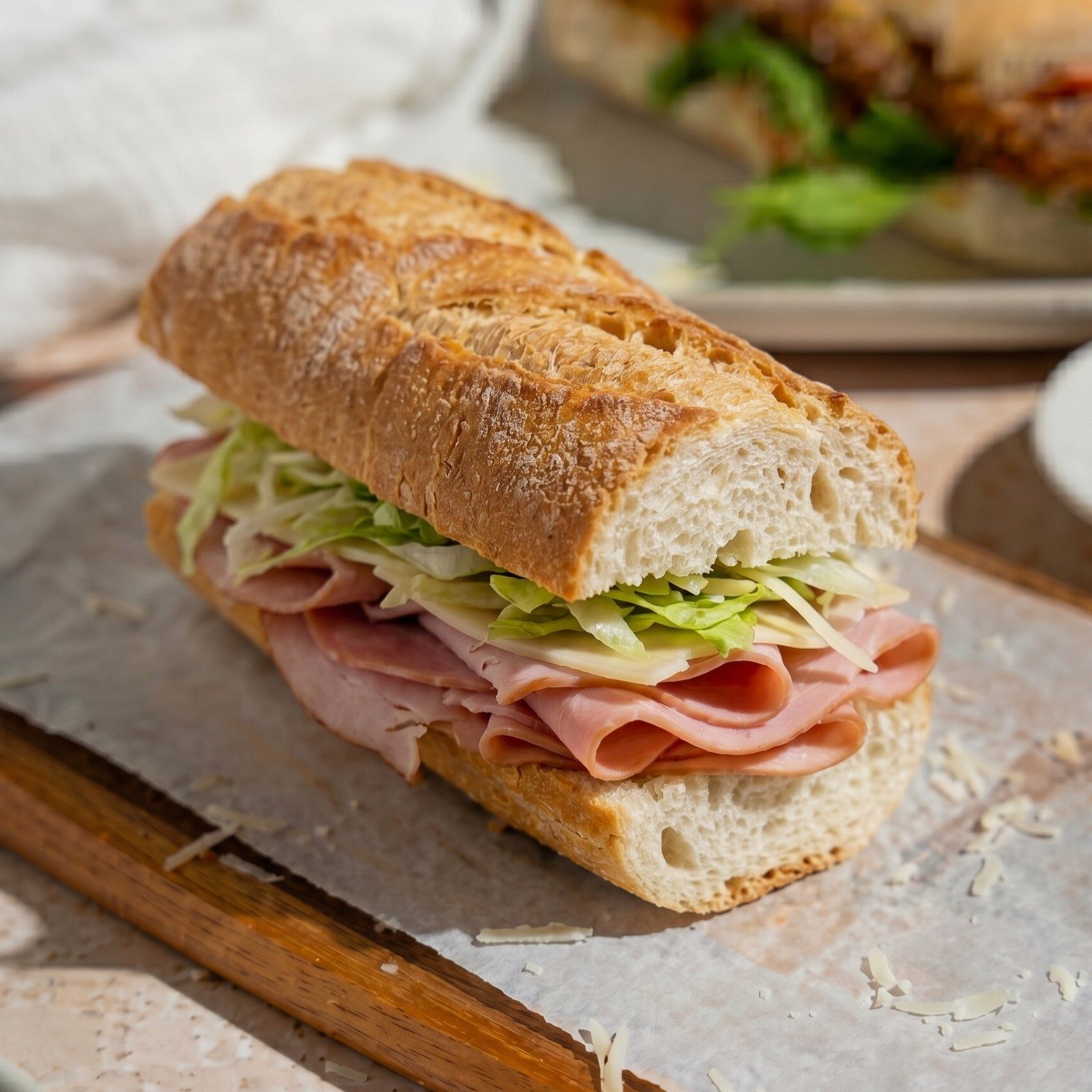Turkey and Provolone Cheese Sub.